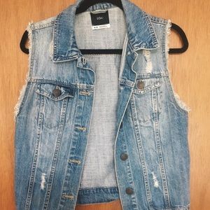 BDG Distressed Denim Vest